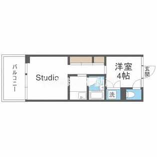 KDXレジデンス本町橋【4階】の間取り