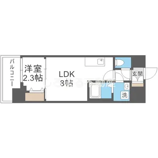 セレニテ日本橋ミラク【5階】の間取り