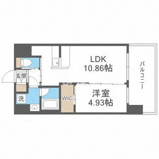 プレジオ天神橋ASIAN【202号室】の間取り