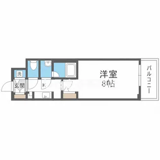 エスライズ北堀江【5階】の間取り