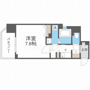 エイペックス大阪城西【905号室】の間取り