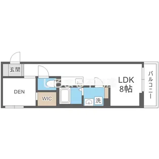 S-MOVE緑橋Ⅱ【406号室】の間取り