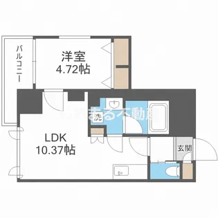 プレジオ難波ASIAN【701号室】の間取り