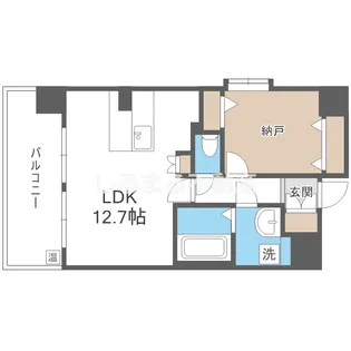 スプランディッド中之島WEST【1005号室】の間取り