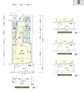プレサンス上町台クレスト【1002号室】の間取り