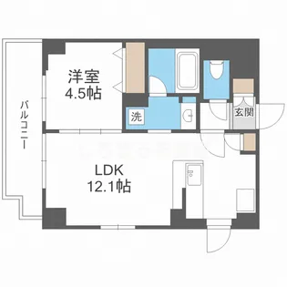 Arome梅田【701号室】の間取り