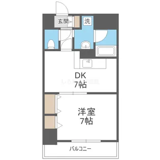 CITY SPIRE難波南【4階】の間取り