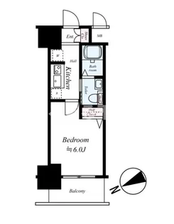 エステムプラザ難波WESTⅡプレディア【4階】の間取り