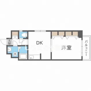 セントアミール南久宝寺【601号室】の間取り