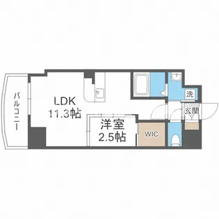 セレニテ堺筋本町リアン【2階】の間取り