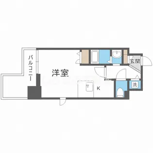 プレサンス大手前パークサイドII【4階】の間取り