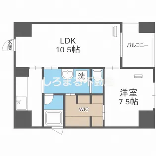 ルクレ堺筋本町レジデンス【901号室】の間取り