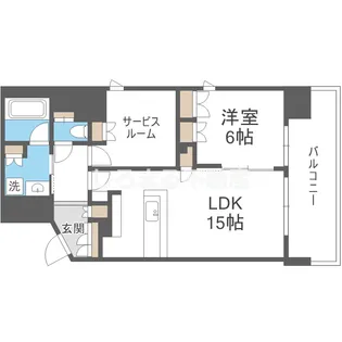 Noire北堀江【504号室】の間取り