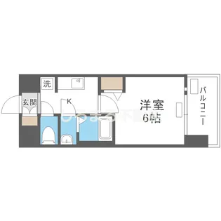 プレサンス四天王寺前夕陽ヶ丘 凛宮【4階】の間取り