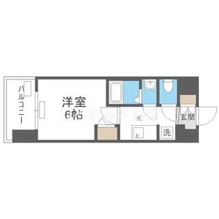 プレサンス四天王寺前夕陽ヶ丘 凛宮【9階】の間取り