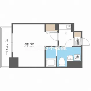 エスリード福島駅前第2【2階】の間取り