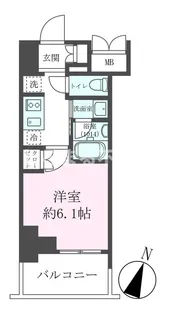 クレストコート靱公園 THE CLASS【1116号室】の間取り