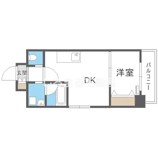 フロンティアタワー九条Ⅱ【2階】の間取り