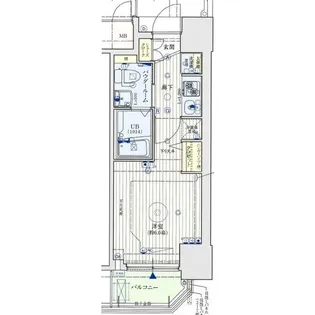 クリスタルグランツ大阪センターSt【1005号室】の間取り