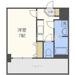 アドバンス大阪ベイシティ【407号室】の間取り