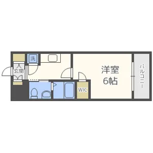 エスリード難波レジデンス【3階】の間取り