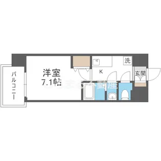 LIVIAZ OSAKA Verite【912号室】の間取り