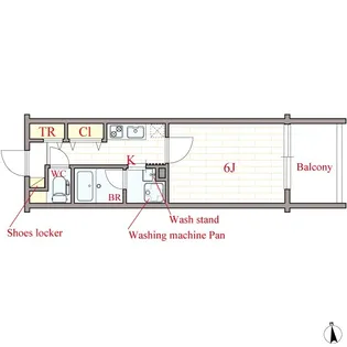 alex Kitahorie【701号室】の間取り