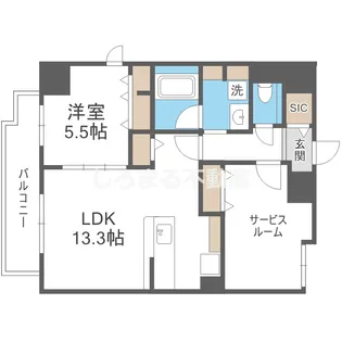 Wonnal堺筋本町【5階】の間取り