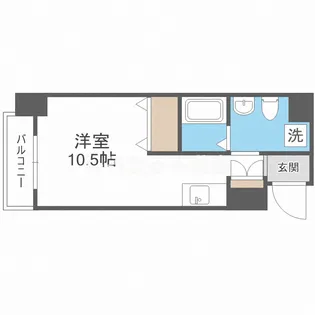 フレアコート北浜【6階】の間取り