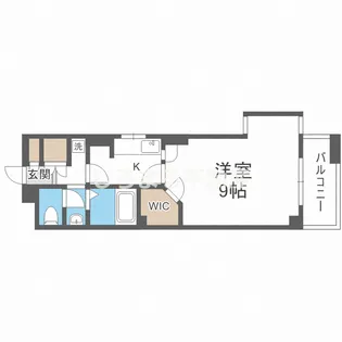 CITY SPIRE桜川Ⅱ【4階】の間取り