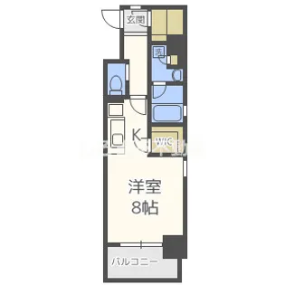 アーバネックス北浜【10階】の間取り