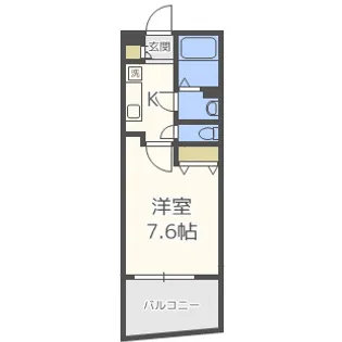 ルクレ阿波座レジデンス【616号室】の間取り