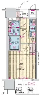 プレサンス緑橋ソレアス【803号室】の間取り