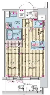 プレサンス緑橋ソレアス【13階】の間取り