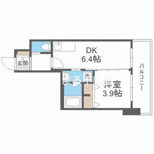 スプランディッド安土町【4階】の間取り