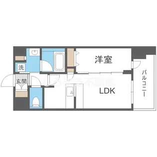 スプランディッド難波キャトル【6階】の間取り