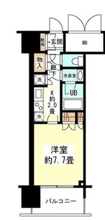 アンビエンテ四ツ橋【6階】の間取り