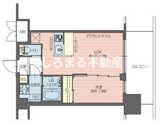 プレジオ弁天町【12階】の間取り