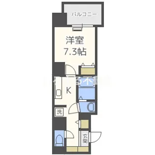 エトワール阿波座【703号室】の間取り