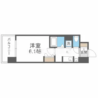 プレサンス天満橋アンジェ【2階】の間取り