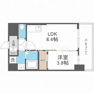 エスリードレジデンス梅田マークス【1102号室】の間取り