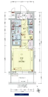 プレサンス難波インフィニティ【3階】の間取り