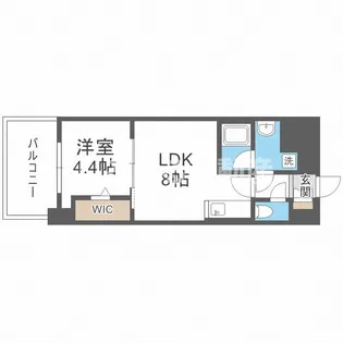 アーバネックス真田山【604号室】の間取り