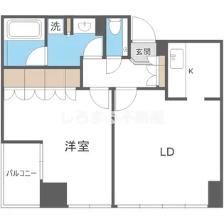 アステリオ北堀江 ザ・メトロタワー【17階】の間取り