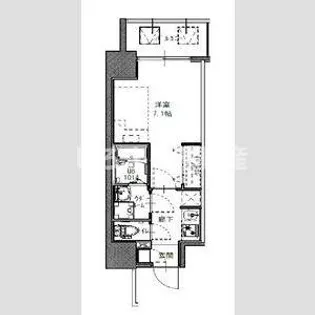 S-RESIDENCE福島玉川Uno【4階】の間取り