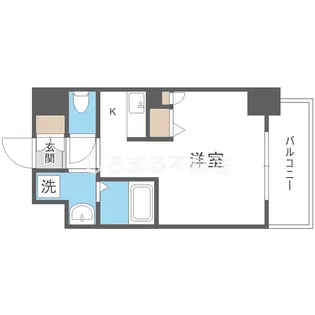アクアプレイス梅田Ⅱ【301号室】の間取り