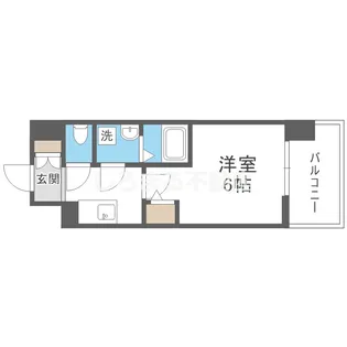 エスリードレジデンス大阪福島シティスクエア【6階】の間取り