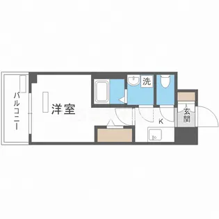 ファーストフィオーレ京橋ブレイニー【3階】の間取り