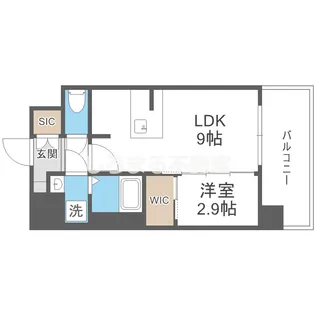 シャテーニュ上本町【7階】の間取り