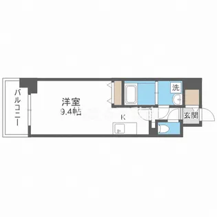 コンフォリア京町堀【8階】の間取り